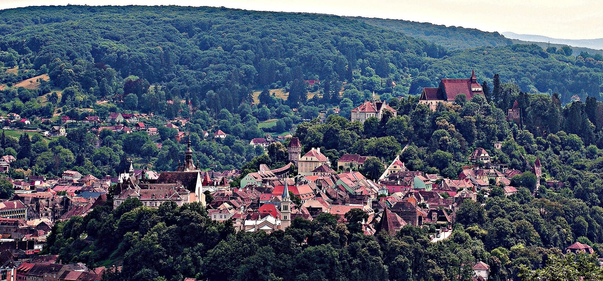 Drone filming in Sighișoara