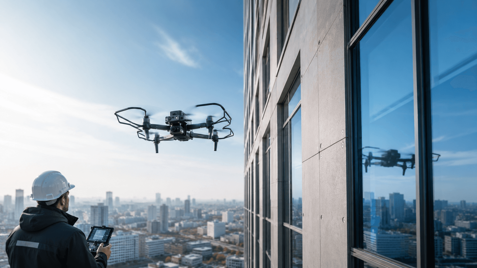Facade Inspection — drone video in Sibiu